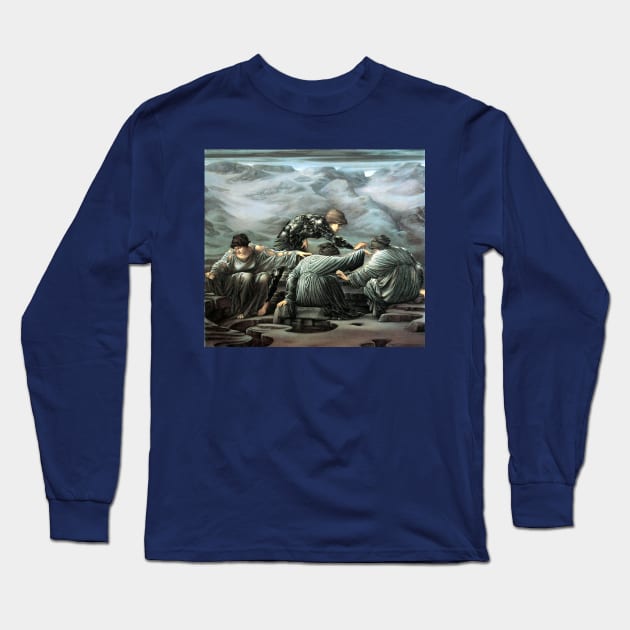 Perseus and the Graeae - Edward Coley Burne-Jones Long Sleeve T-Shirt by forgottenbeauty